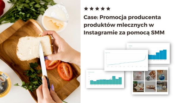 Case Promocja producenta produktów mlecznych na Instagramie przy użyciu SMM